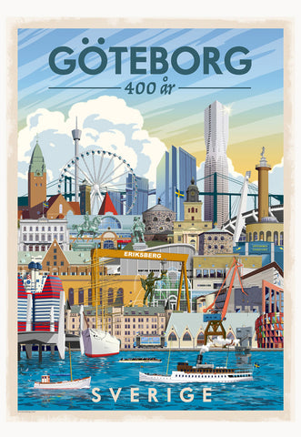 Göteborgs skyline Poster